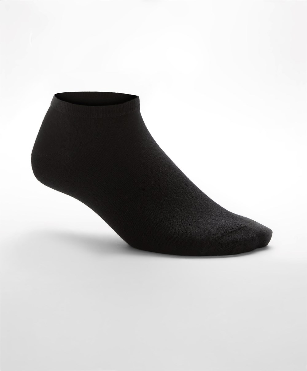 Oysho 2 Pairs Of Modal Trainer Socks Fekete | NAZIHQ-041