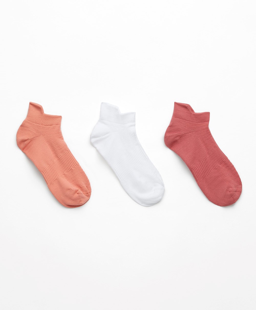 Oysho 3 Pairs Of Polyamide Sports Sneaker Socks Korall | CAWPDI-765