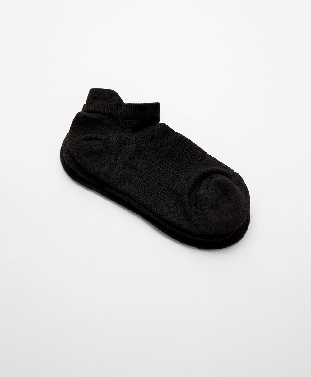 Oysho 3 Pairs Of Polyamide Sports Sneaker Socks Fekete | YDGFBL-075