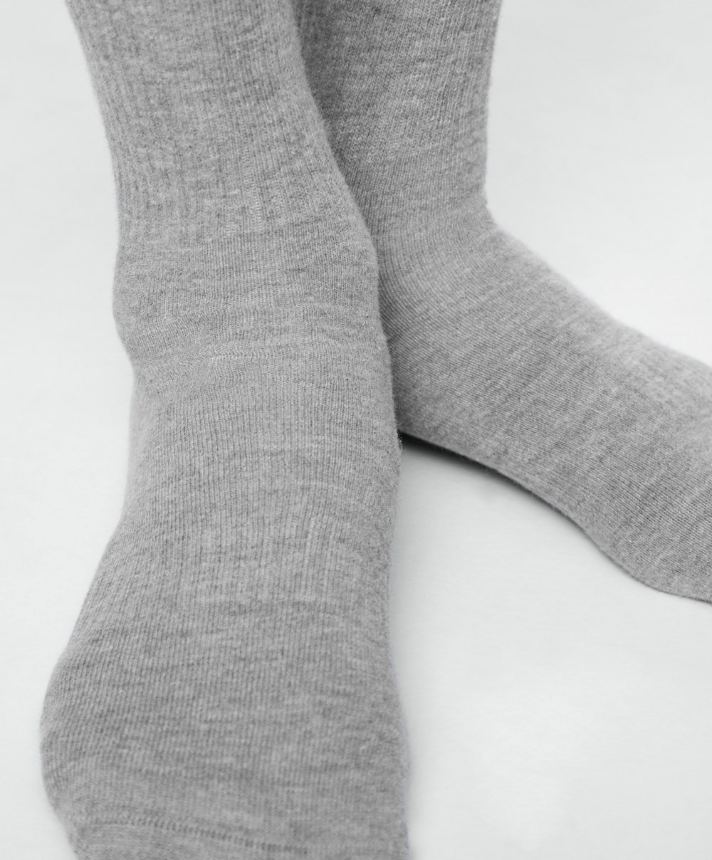 Oysho 3 Pairs Of Sports Pamut Classic Socks Szürke | XFGTOS-312