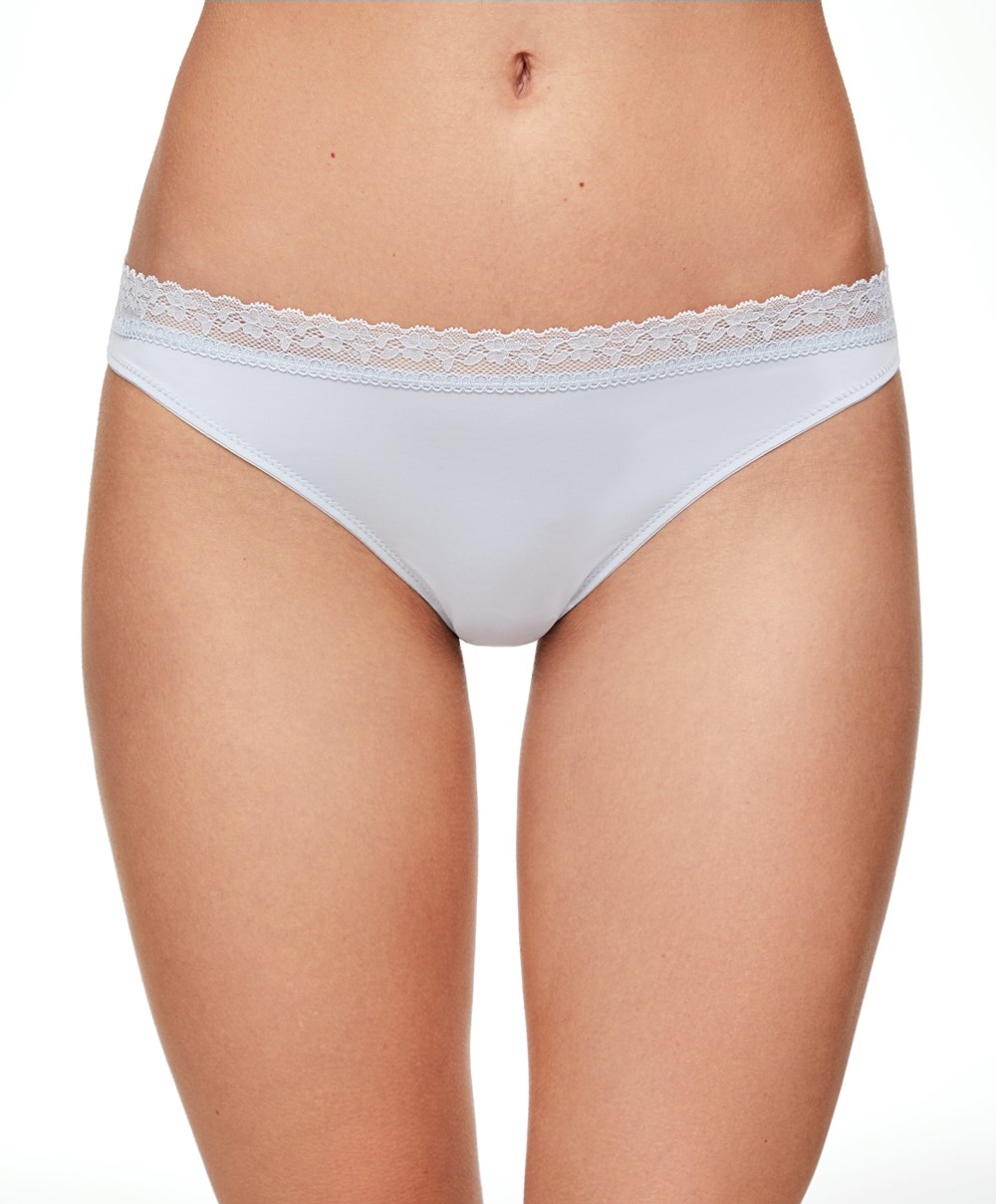 Oysho 5 Classic Briefs In Polyamide With Floral Csipke Trim Geranium | RJSQMZ-457