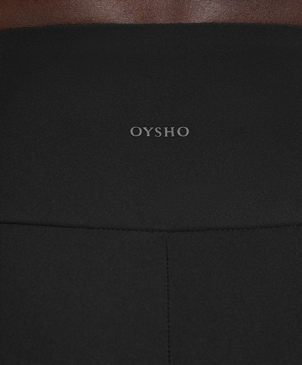 Oysho 65cm Cycling Leggings Fekete | PIZHOR-638