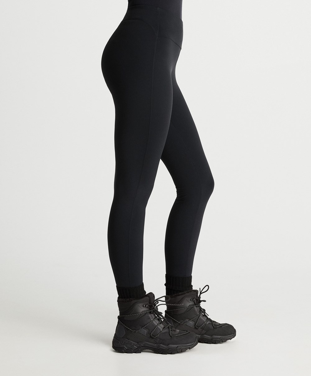 Oysho 70cm Light Warm Ankle-length Leggings Fekete | TZHLMX-194