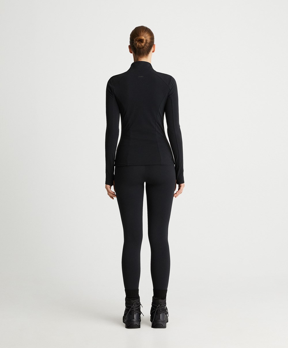 Oysho 70cm Light Warm Ankle-length Leggings Fekete | TZHLMX-194