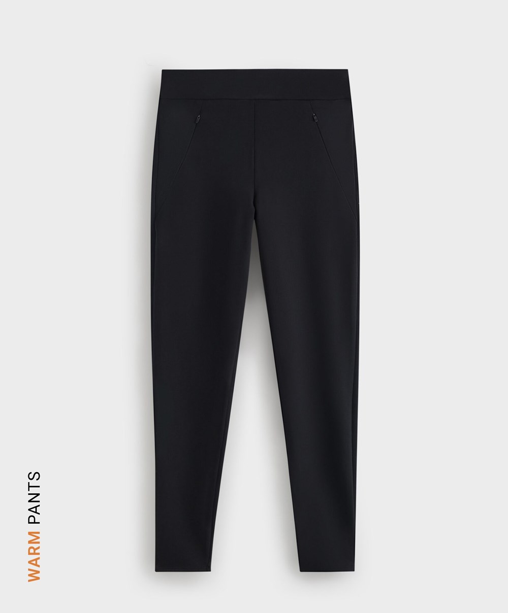 Oysho 70cm Warm Leggings Fekete | KYEJUN-916