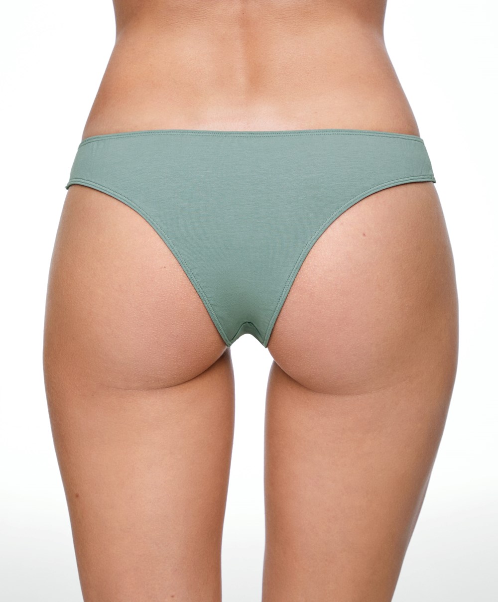 Oysho 7 Pamut Brazilian Briefs Levendula Kék | BOIPYE-739