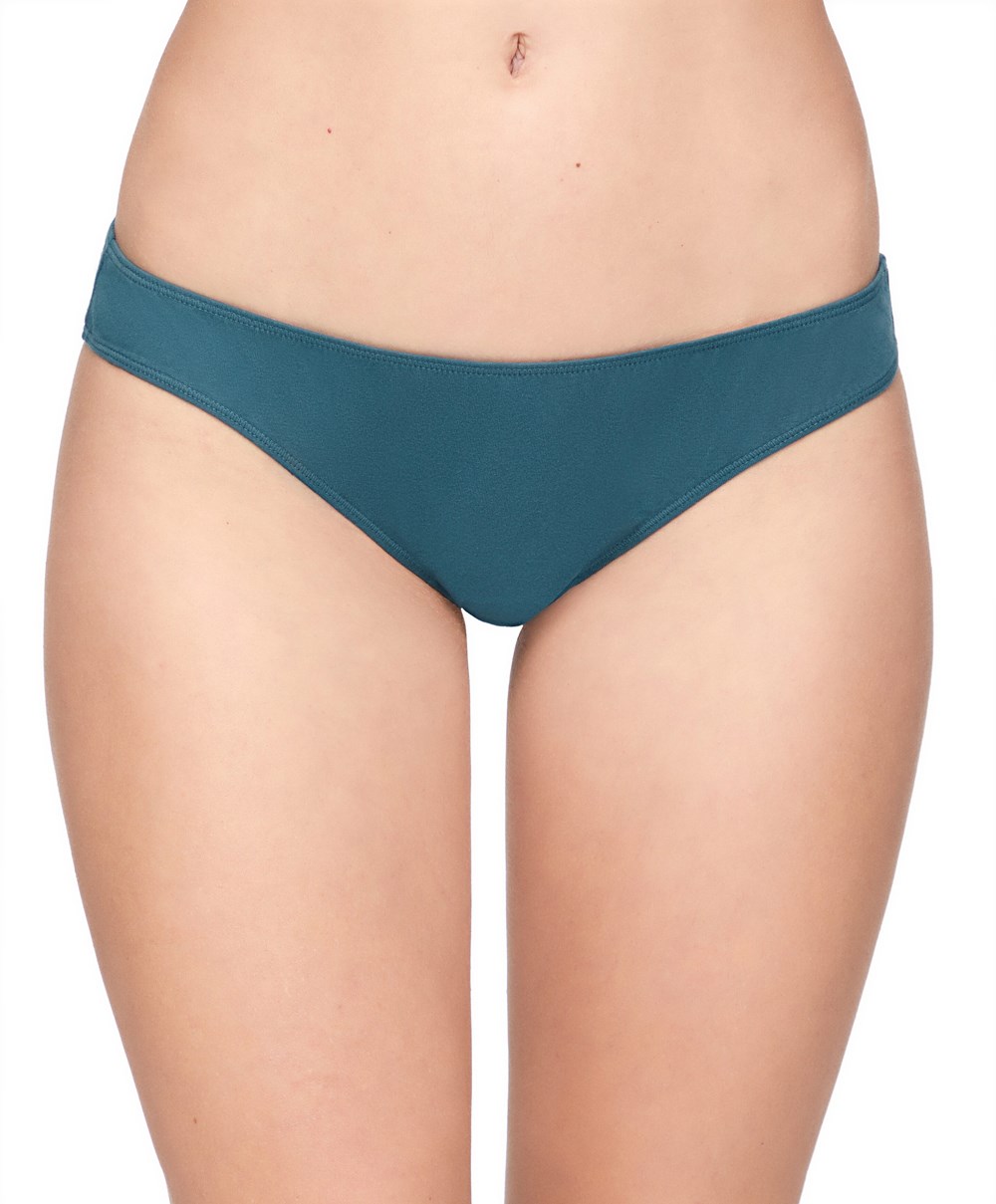 Oysho 7 Pamut Brazilian Briefs Washed Lime | LHPIWT-847