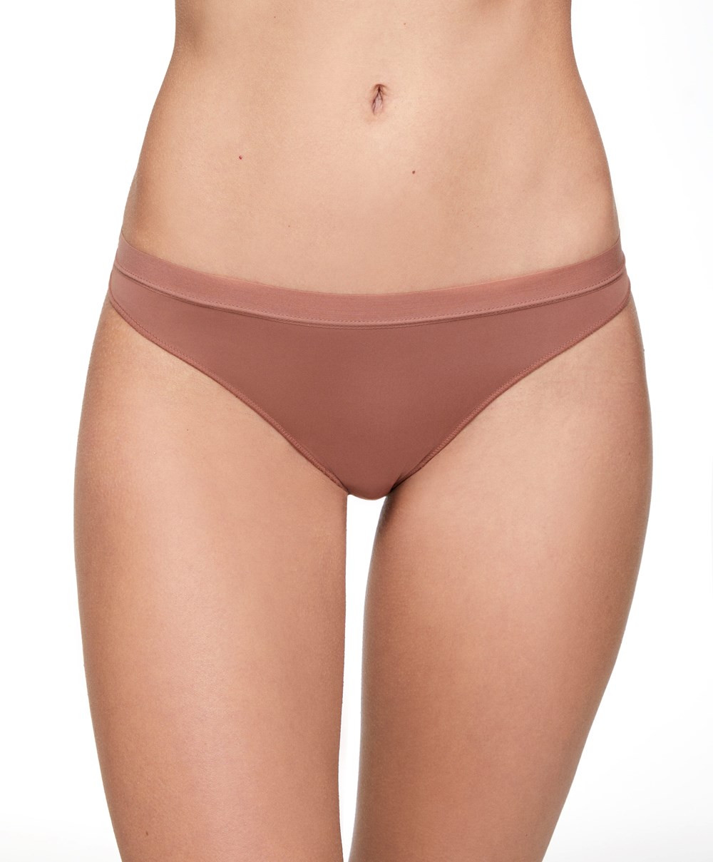 Oysho 7 Pantone™ Polyamide Brazilian Briefs Rózsaszín | BSMVOW-371