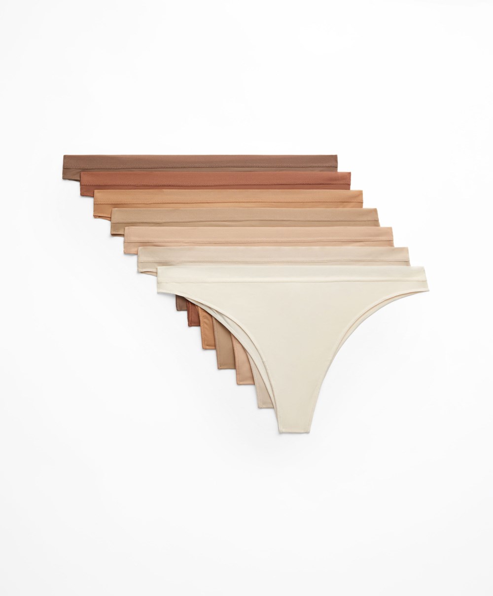 Oysho 7 Pantone™ Polyamide Brazilian Briefs Rózsaszín | BSMVOW-371