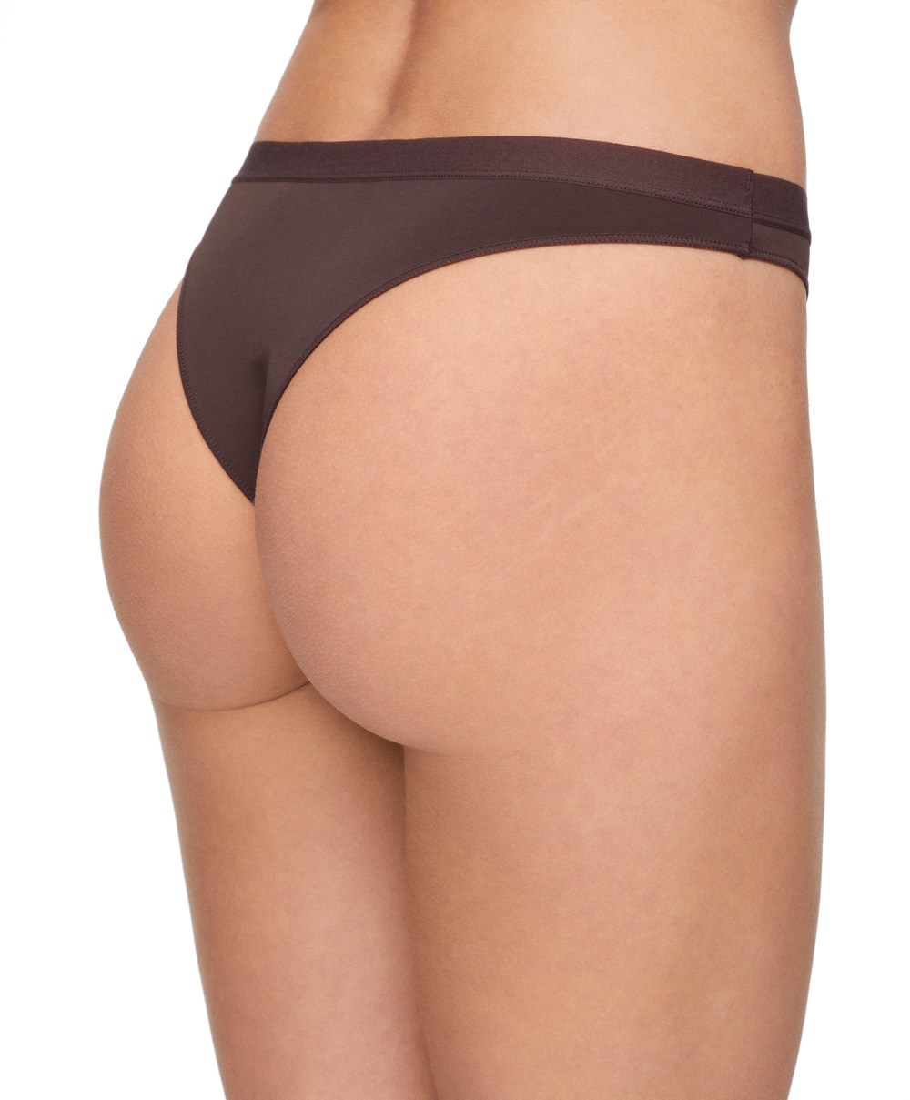 Oysho 7 Pantone™ Polyamide Brazilian Briefs Barna | DEAHZQ-157