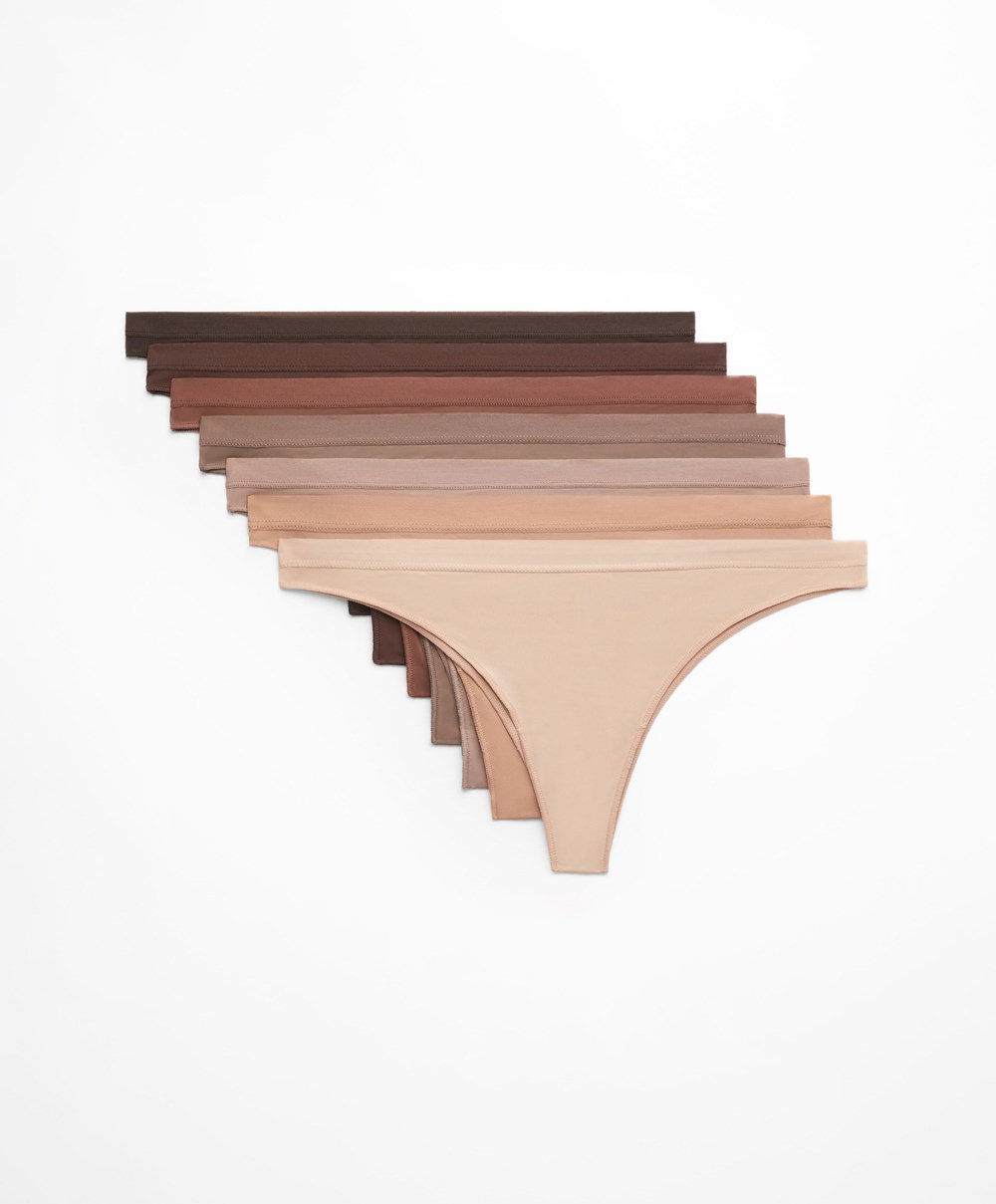 Oysho 7 Pantone™ Polyamide Brazilian Briefs Barna | DEAHZQ-157