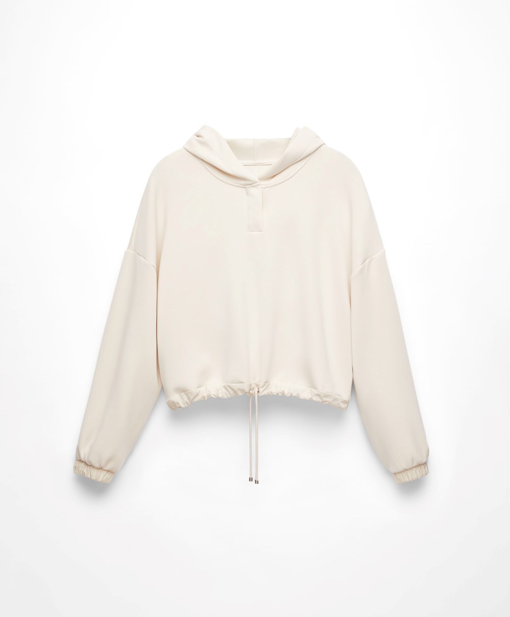 Oysho Adjustable Modal Sweatshirt Stone | USYIFG-307