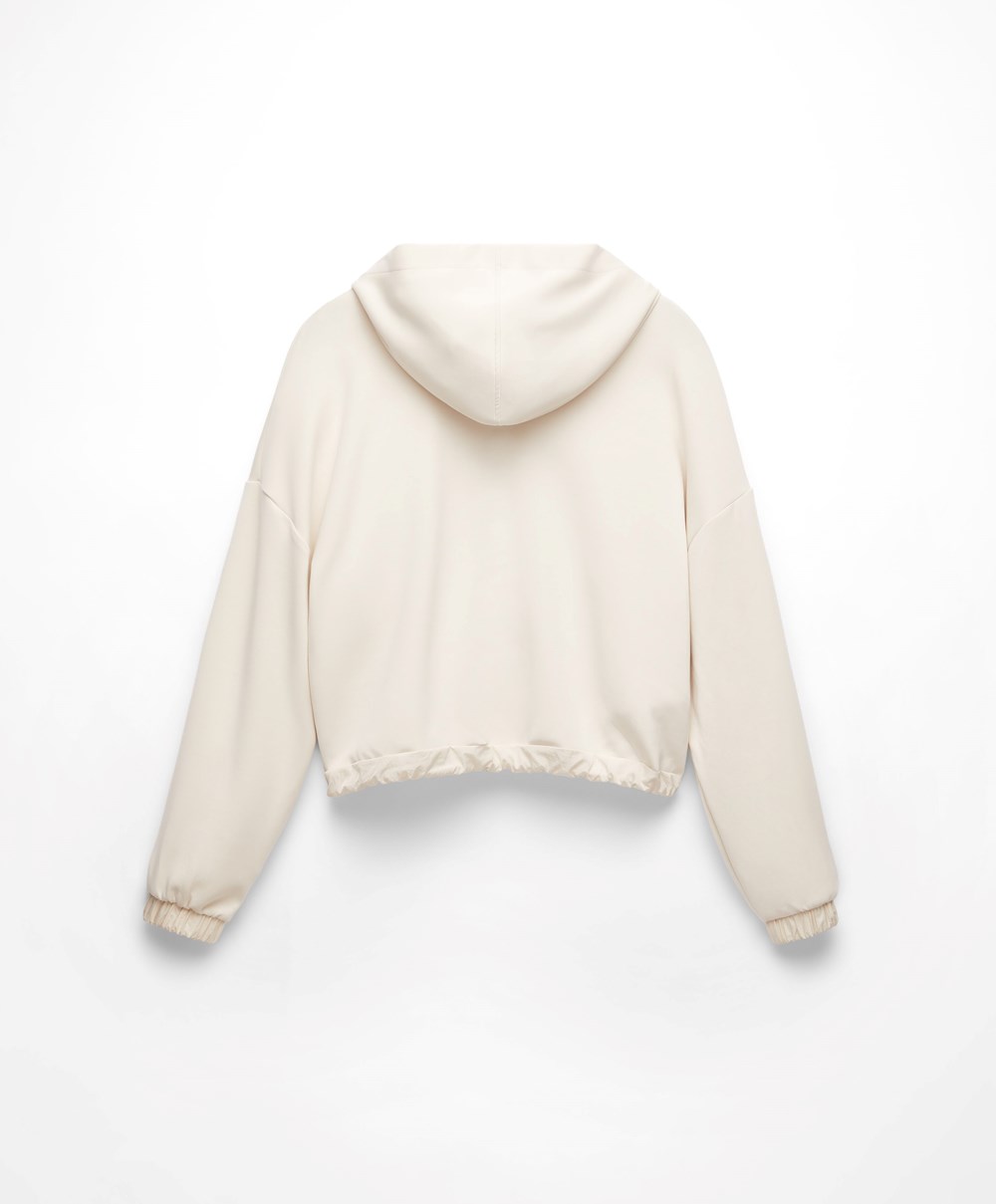 Oysho Adjustable Modal Sweatshirt Stone | USYIFG-307