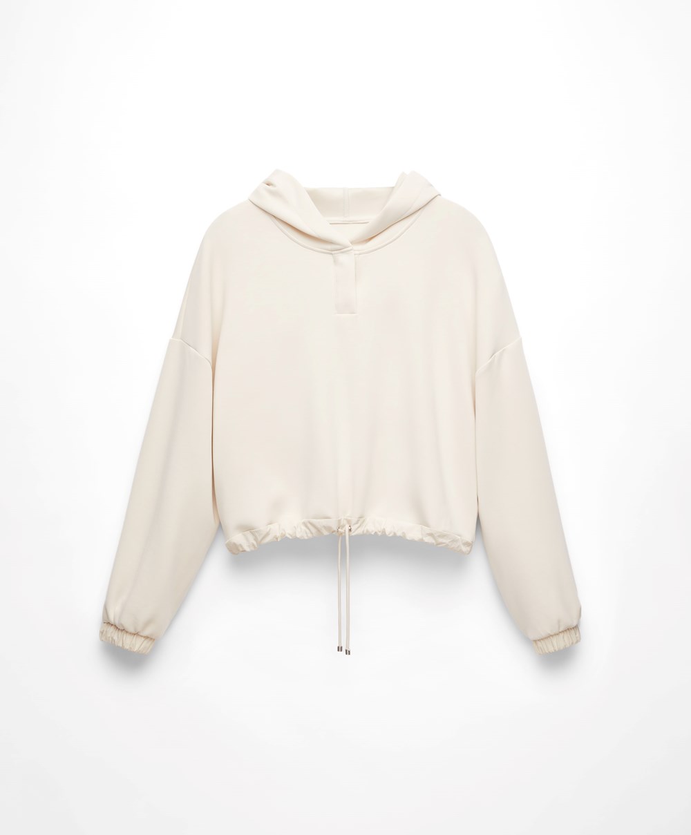 Oysho Adjustable Modal Sweatshirt Stone | ZQLFRM-214