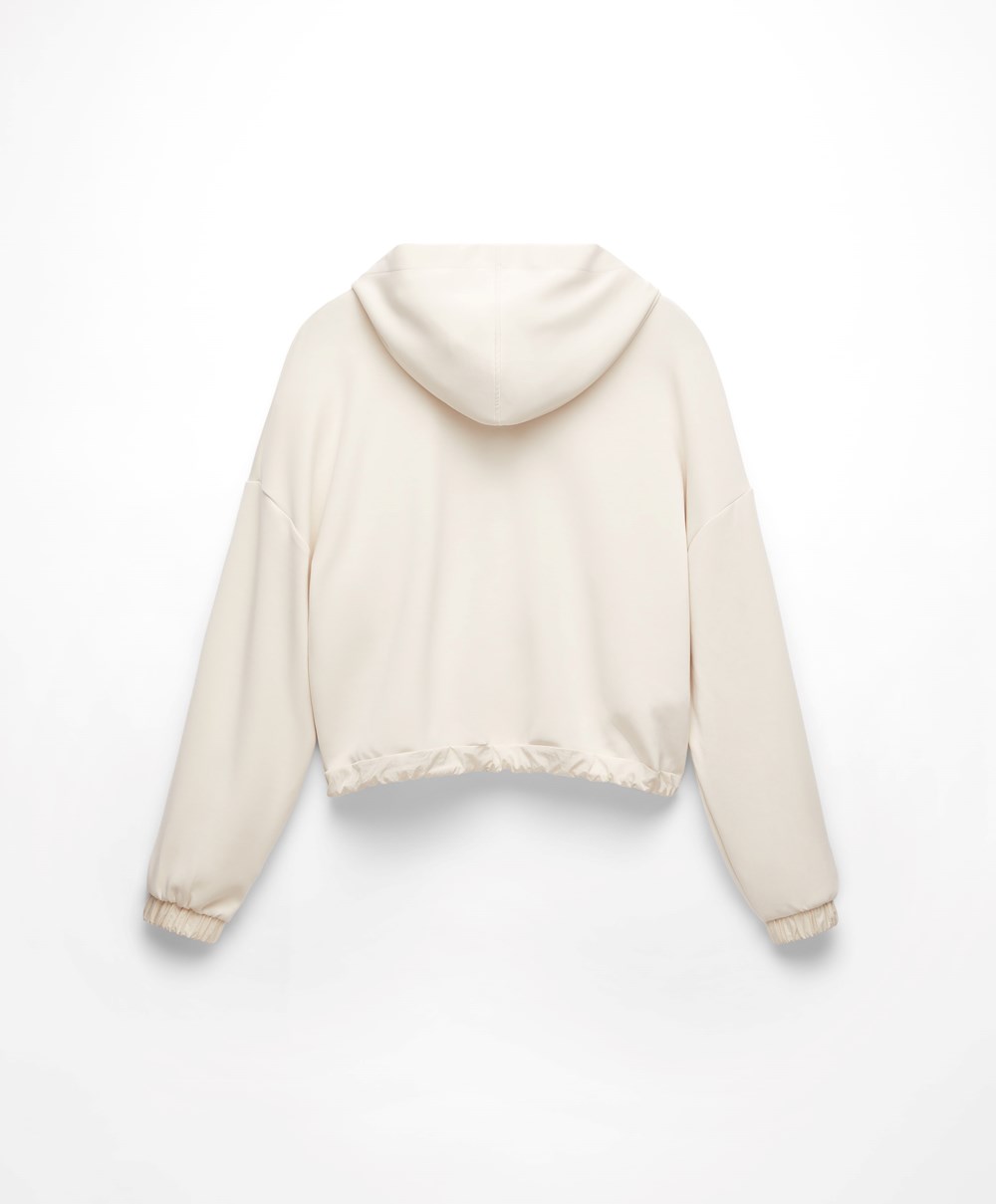 Oysho Adjustable Modal Sweatshirt Stone | ZQLFRM-214