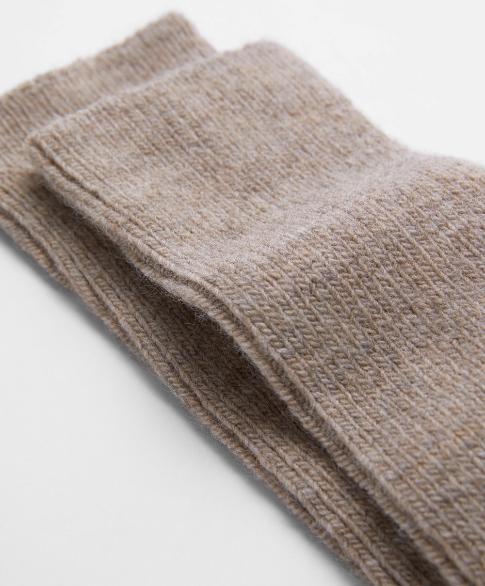 Oysho Alpaca Classic Socks Mink | IDLTVF-503