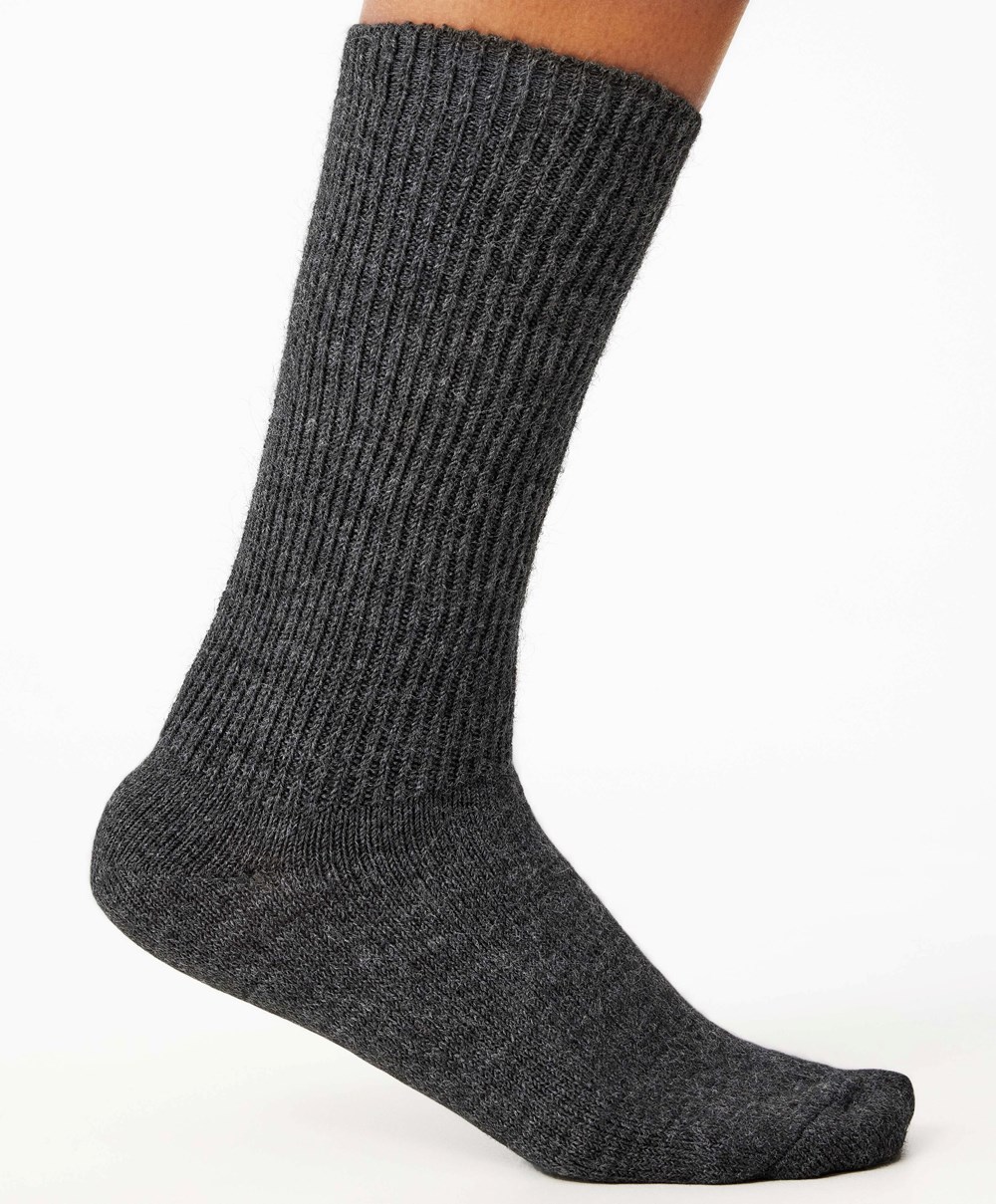 Oysho Alpaca Classic Socks Sötétszürke | CQMKPN-978