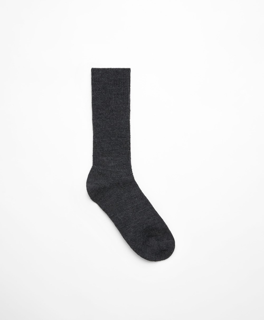 Oysho Alpaca Classic Socks Sötétszürke | CQMKPN-978