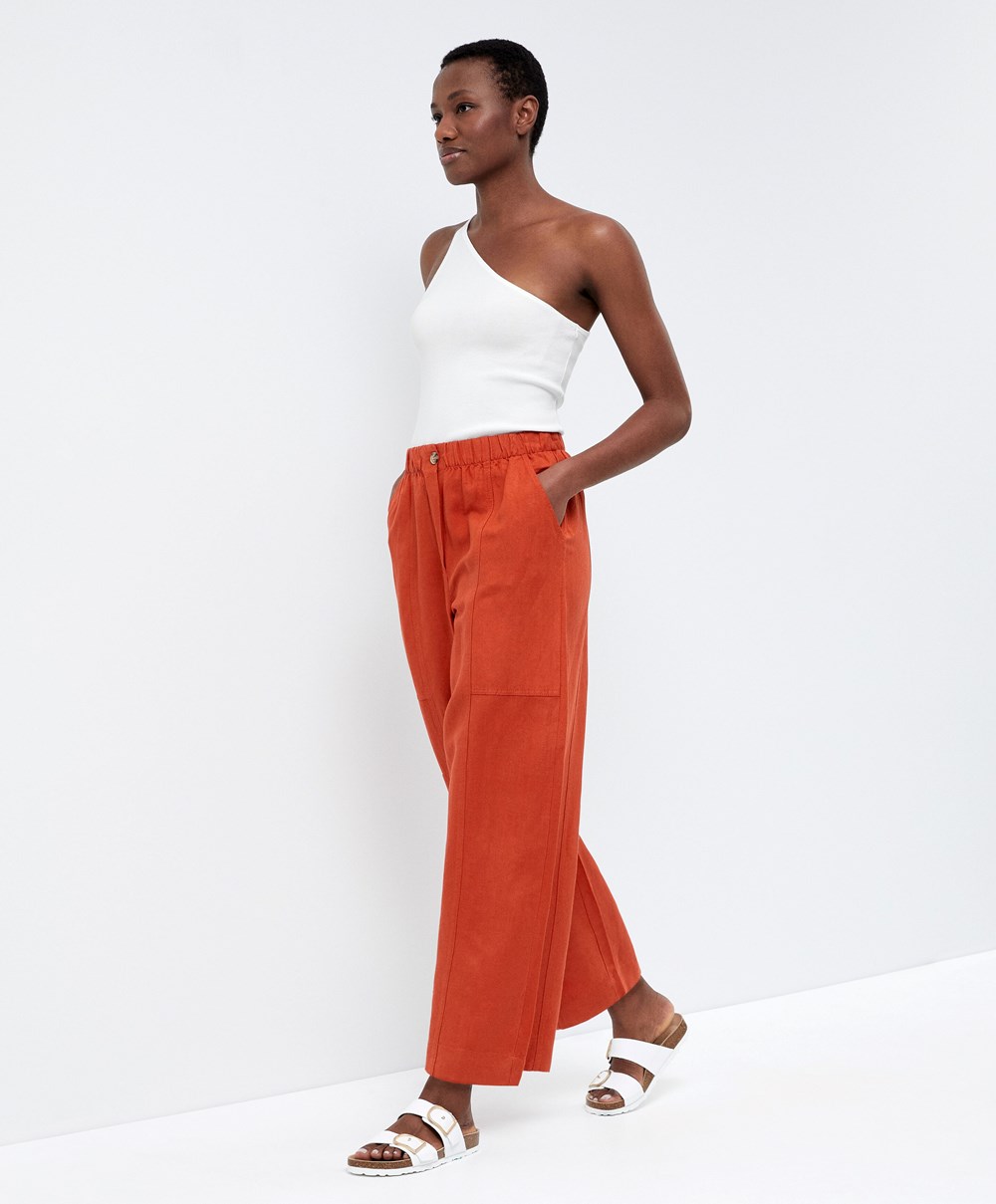 Oysho Asymmetric Knit Top Fehér | OPQFGY-304