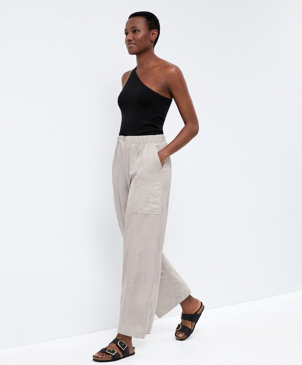 Oysho Asymmetric Knit Top Fekete | WXCUIB-278