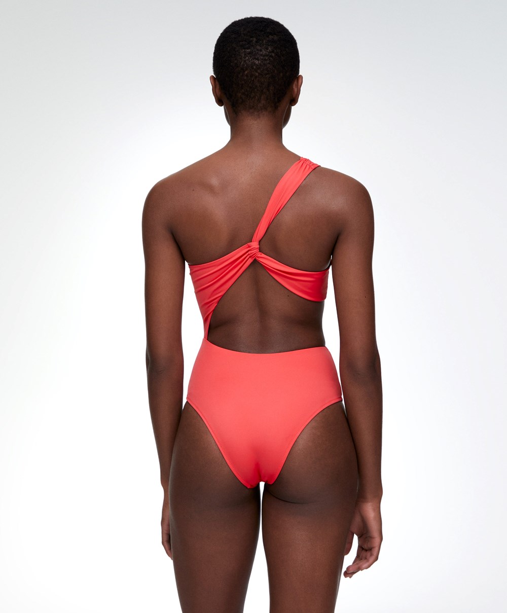 Oysho Asymmetric Trikini Korall | EIYTGK-258