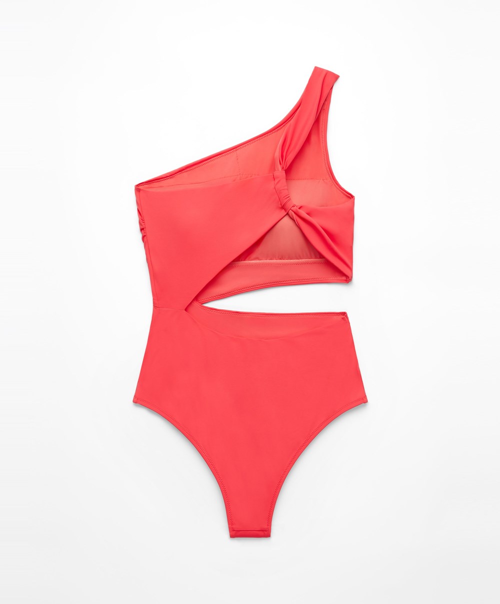 Oysho Asymmetric Trikini Korall | EIYTGK-258