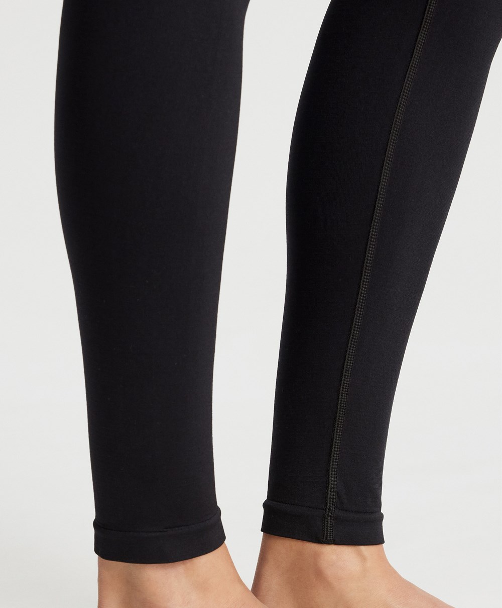 Oysho Base Layer Seamless 65cm Leggings Fekete | INURSP-365