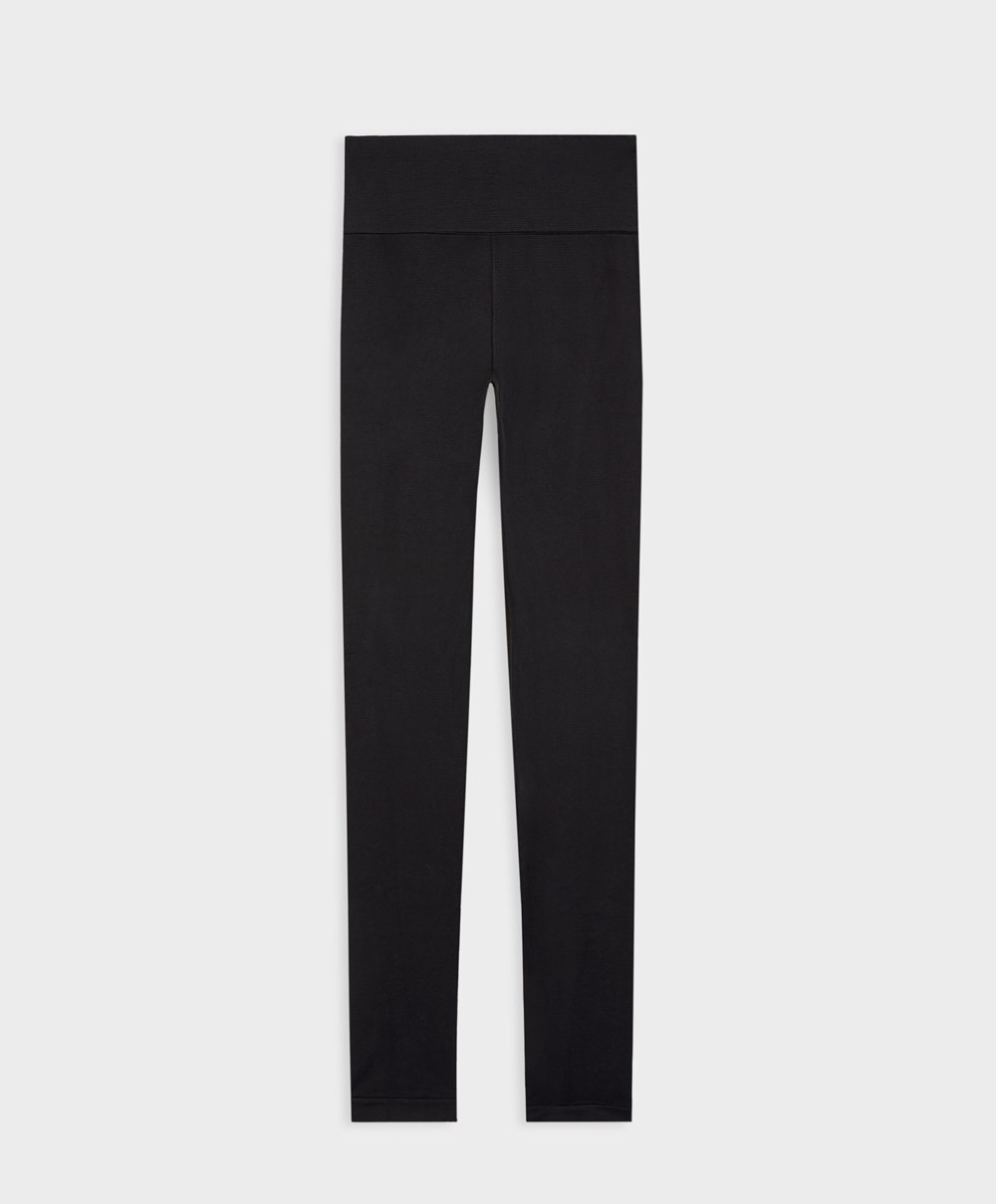 Oysho Base Layer Seamless 65cm Leggings Fekete | INURSP-365