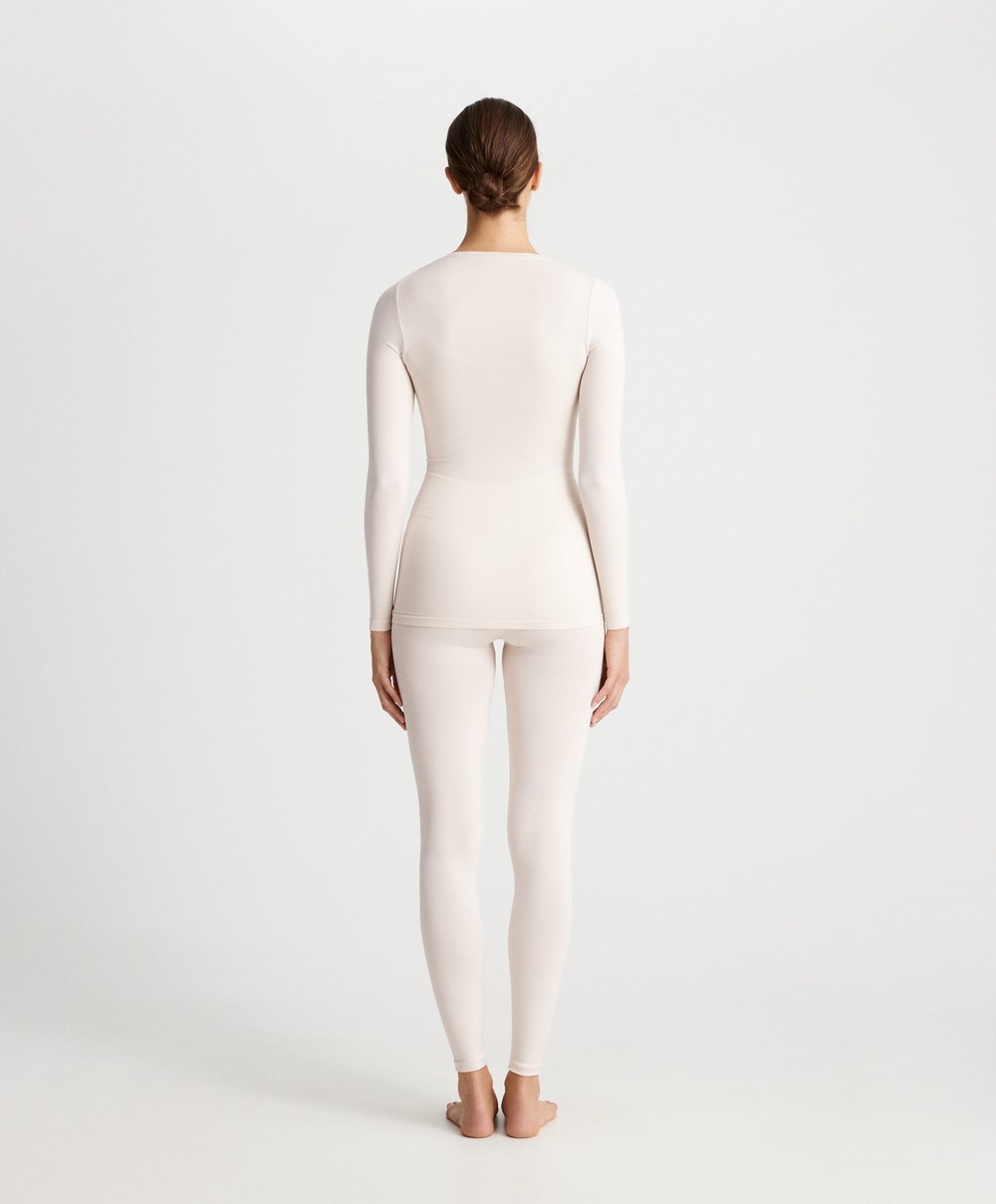 Oysho Base Layer Seamless 65cm Leggings Marble | WNPSAG-793