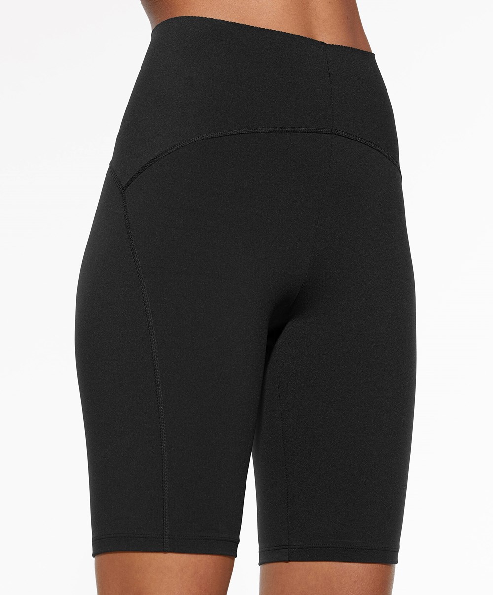 Oysho Basic Compressive 25cm Cycle Leggings Fekete | USPFGZ-159