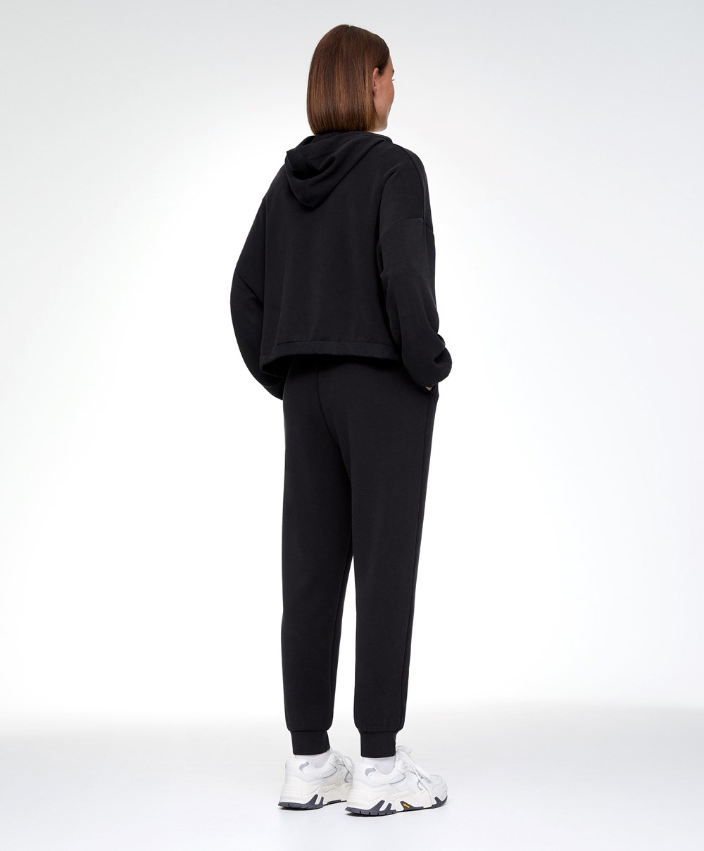 Oysho Black Modal Tracksuit Fekete | XBSYCG-765