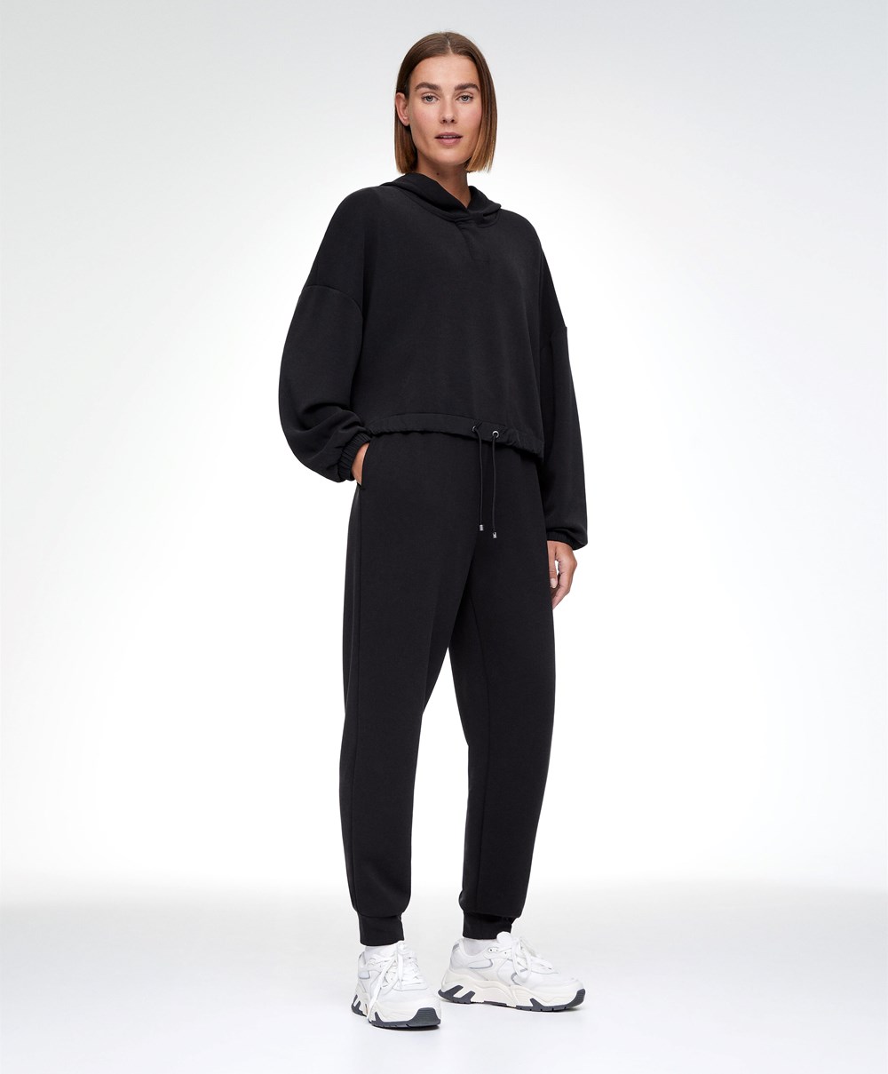 Oysho Black Modal Tracksuit Fekete | XBSYCG-765