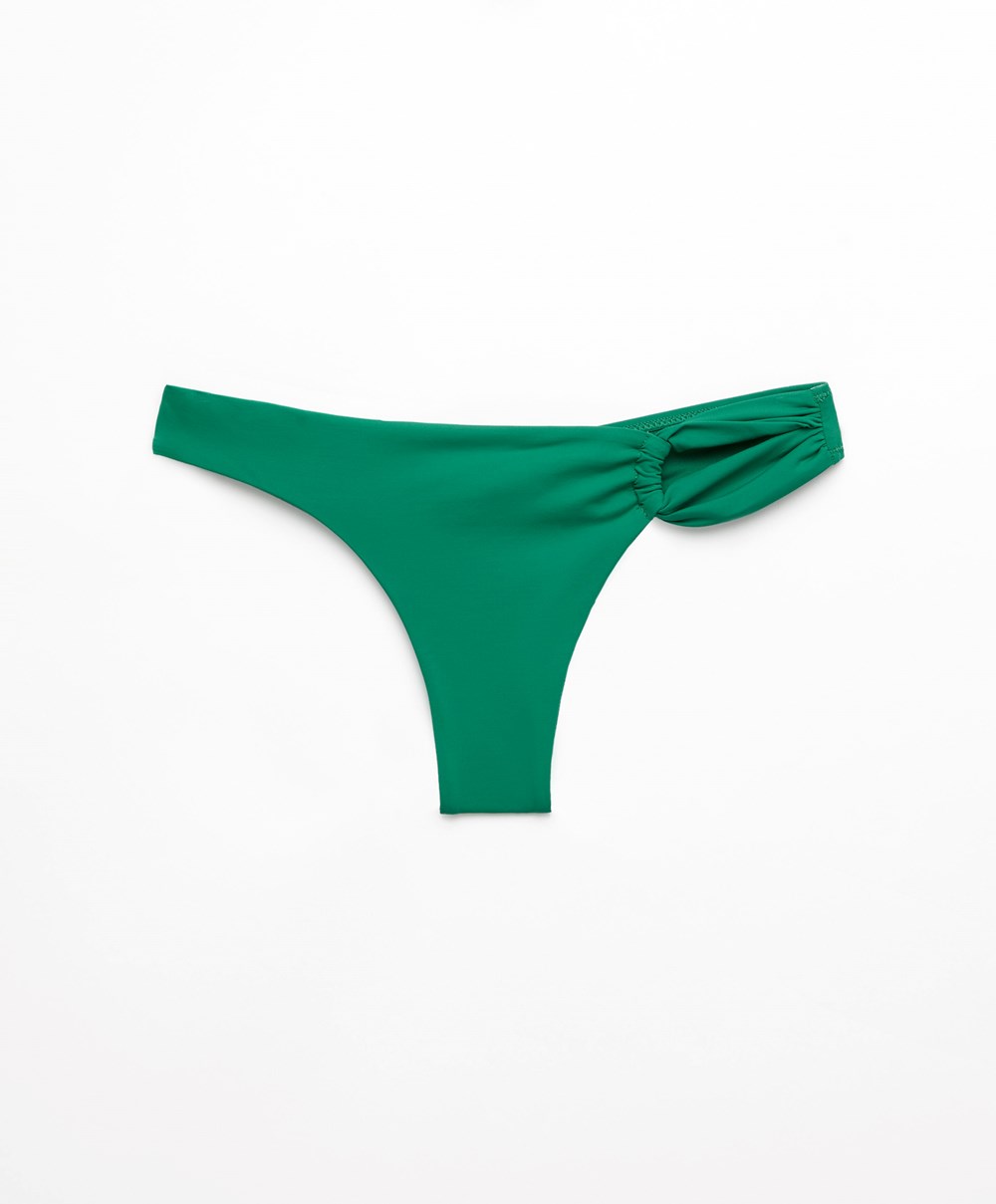 Oysho Brazilian Bikini Bottoms Zöld | HSCZKX-213