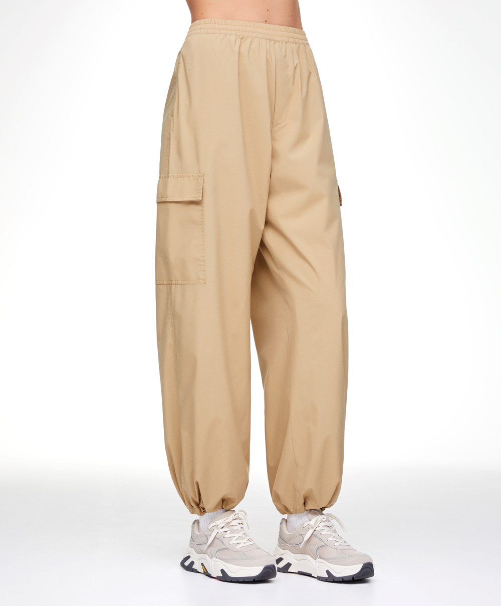 Oysho Cargo Joggers Camel | FMVBIS-741