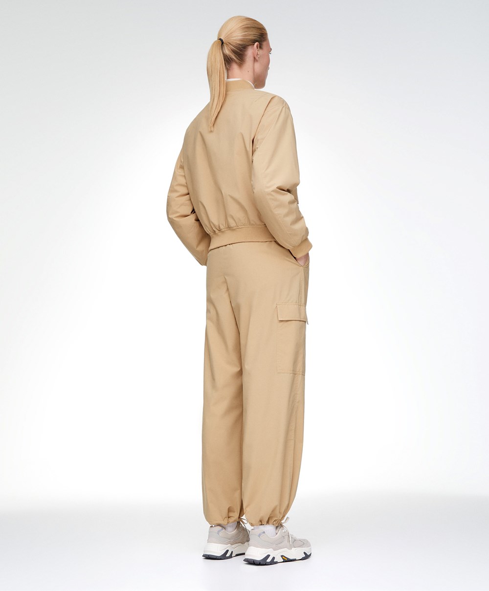 Oysho Cargo Joggers Camel | FMVBIS-741