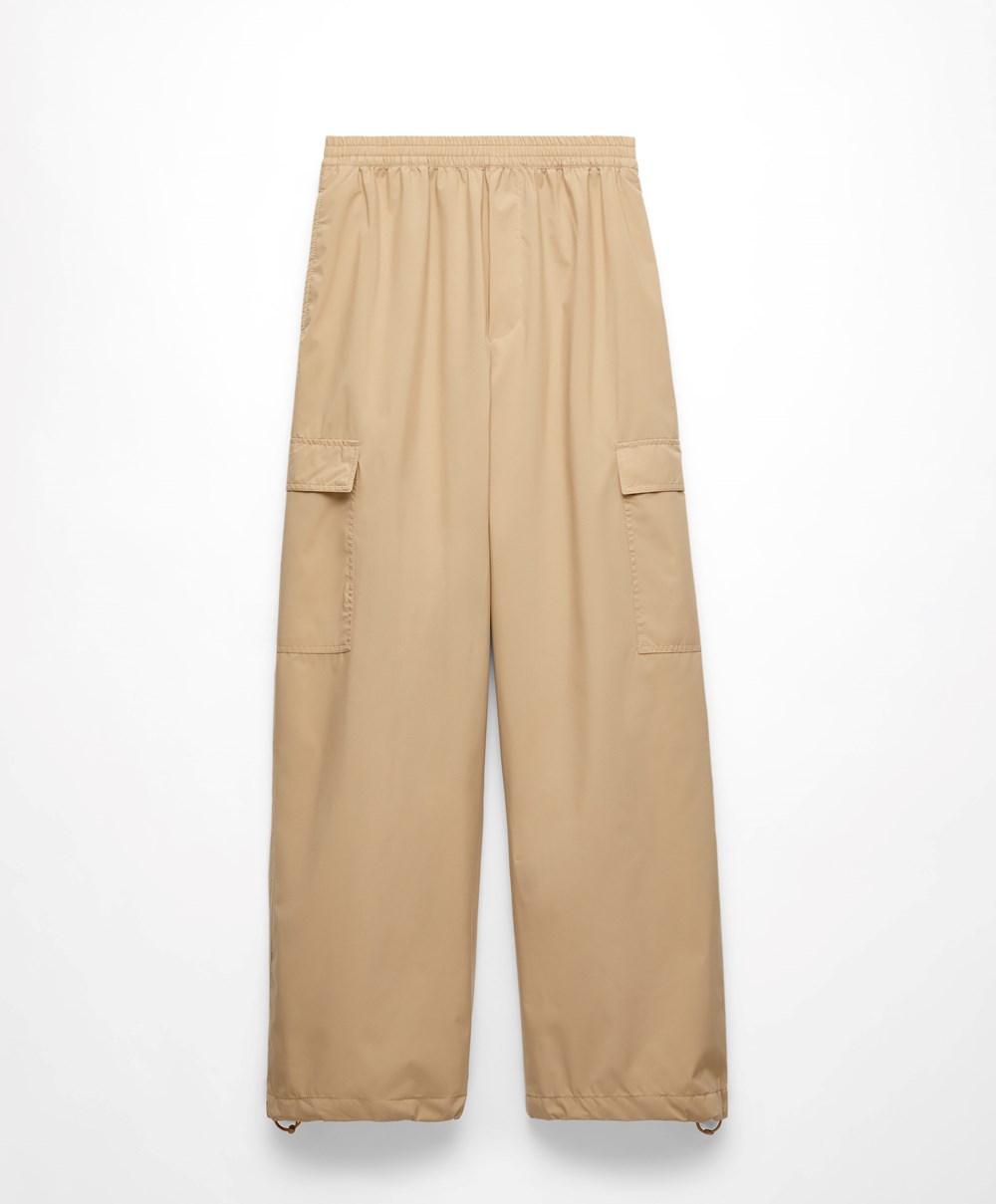 Oysho Cargo Joggers Camel | FMVBIS-741