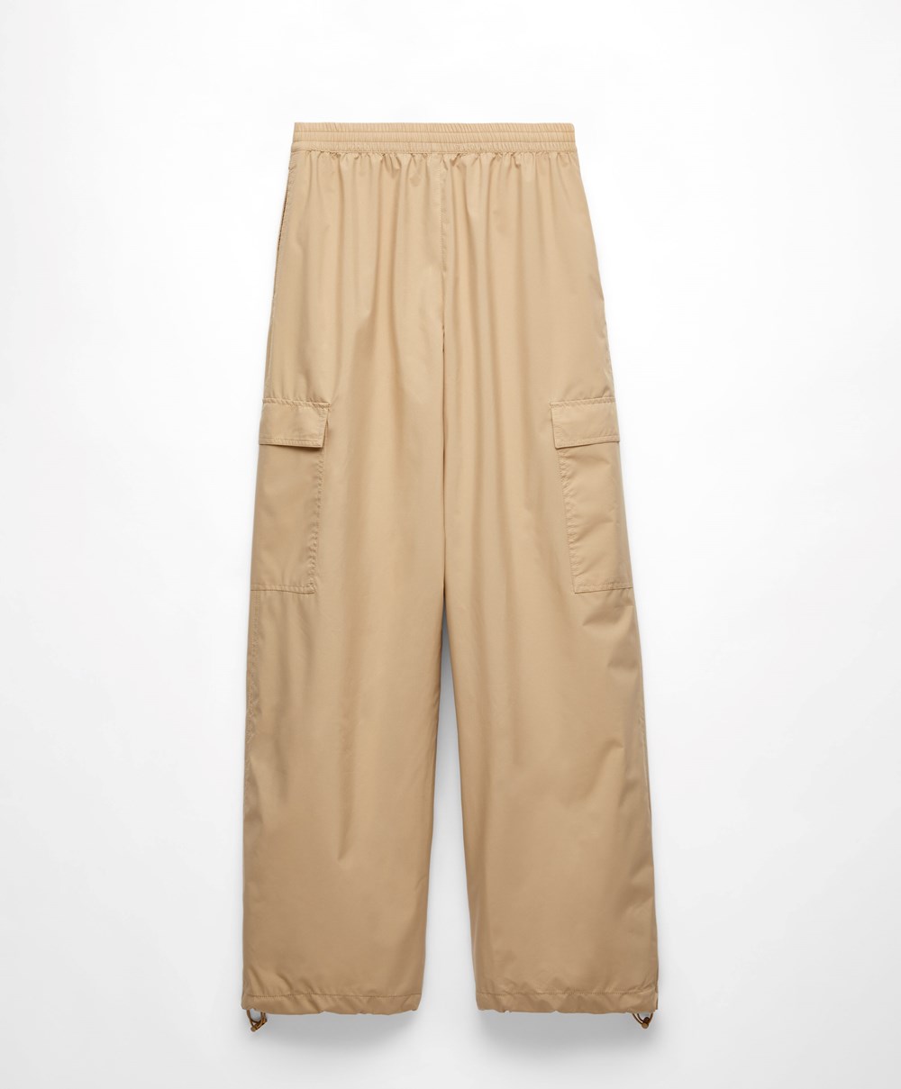 Oysho Cargo Joggers Camel | FMVBIS-741