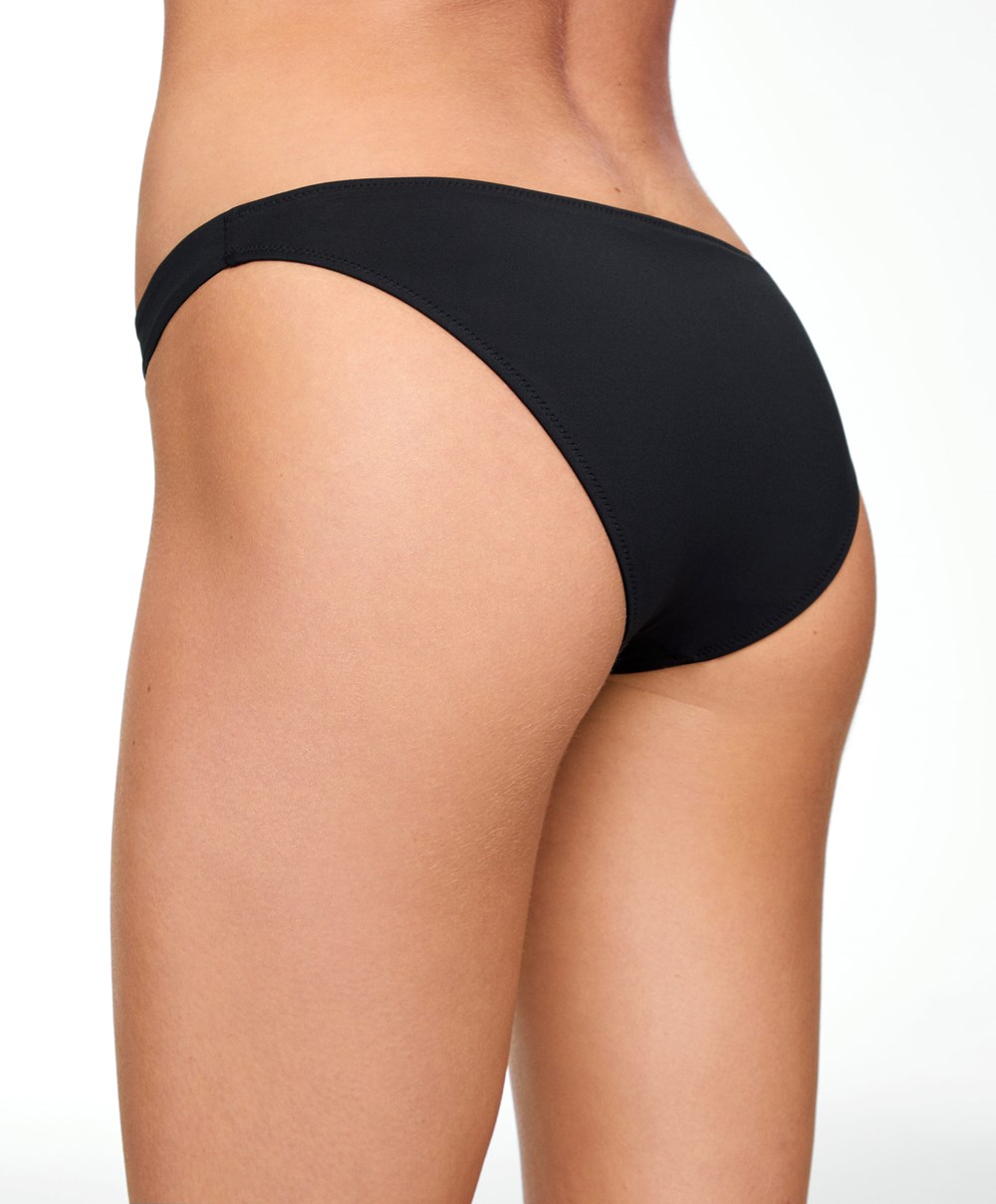 Oysho Classic Bikini Briefs Fekete | PKSUYZ-605