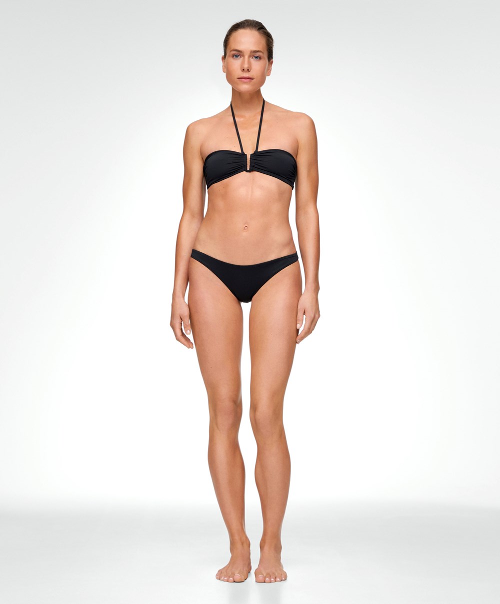 Oysho Classic Bikini Briefs Fekete | PKSUYZ-605