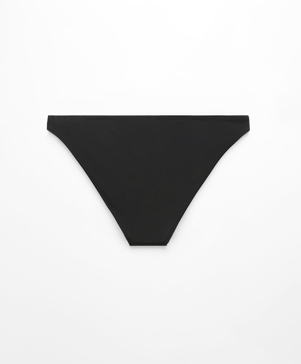 Oysho Classic Bikini Briefs Fekete | PKSUYZ-605