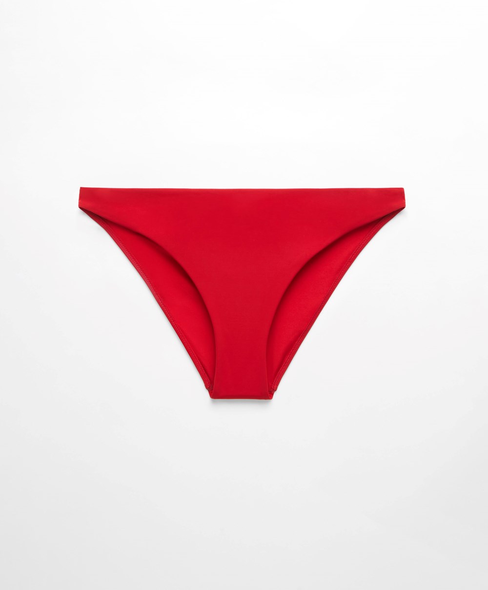 Oysho Classic Bikini Briefs Piros | SNALOX-523