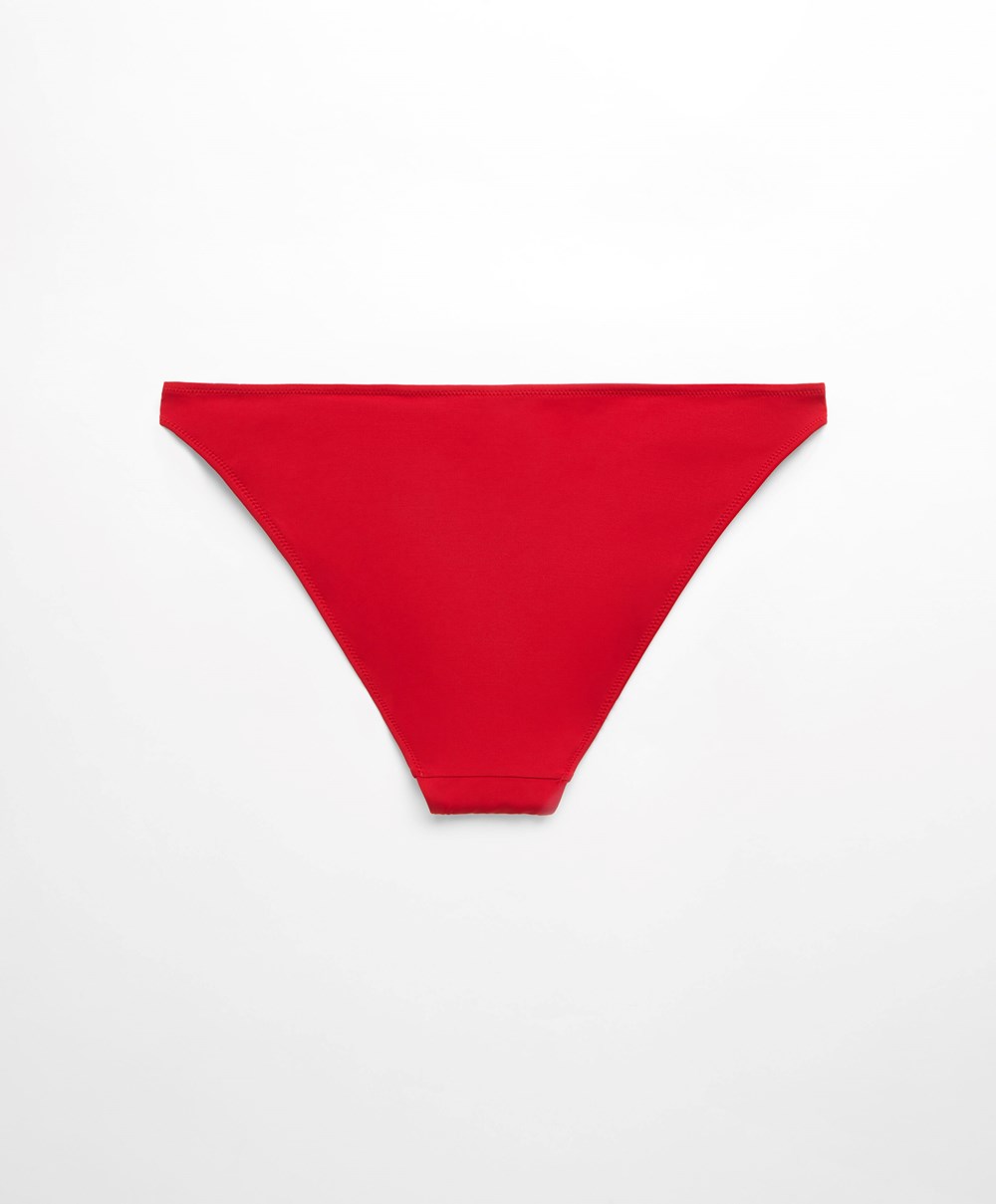 Oysho Classic Bikini Briefs Piros | SNALOX-523