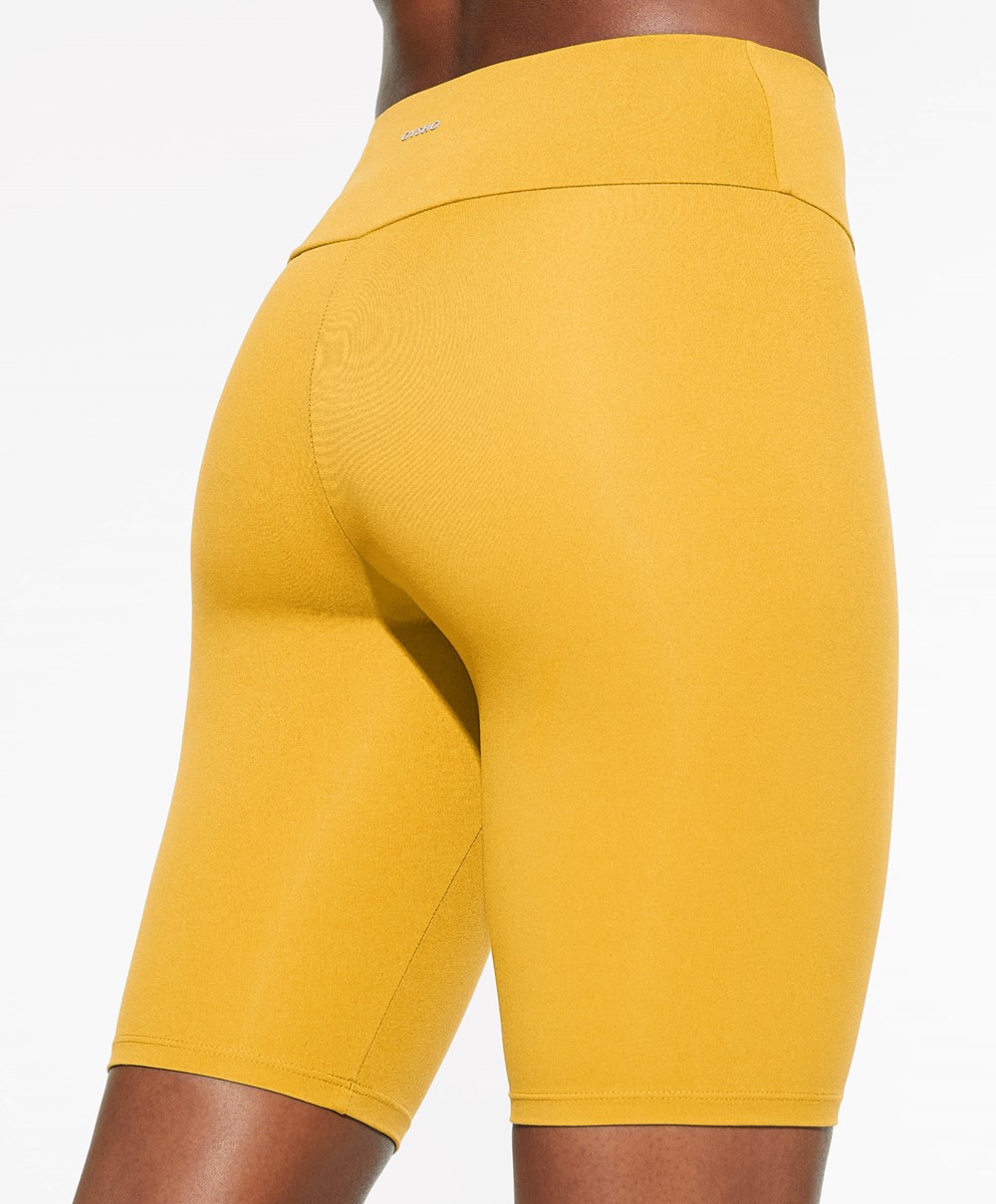 Oysho Comfortlux High-rise 25cm Cycle Leggings Sárga | ADSVGK-603