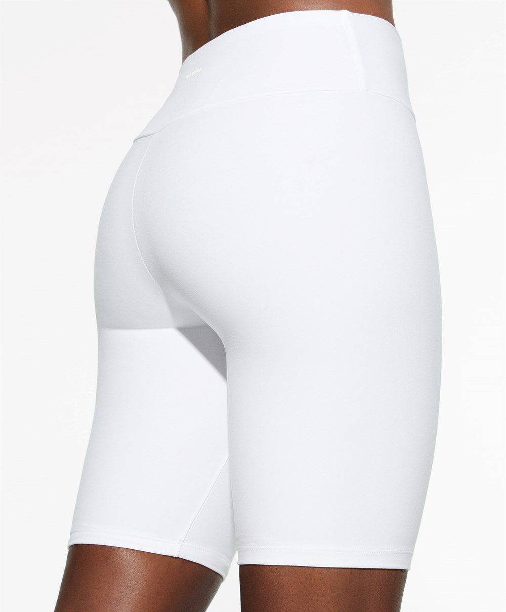 Oysho Comfortlux High-rise 25cm Cycle Leggings Fehér | ETWGMV-327