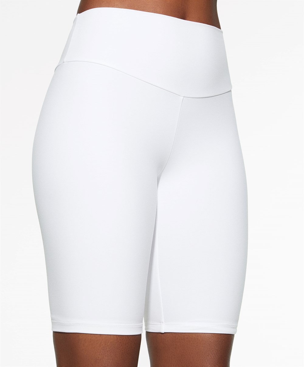 Oysho Comfortlux High-rise 25cm Cycle Leggings Fehér | ETWGMV-327