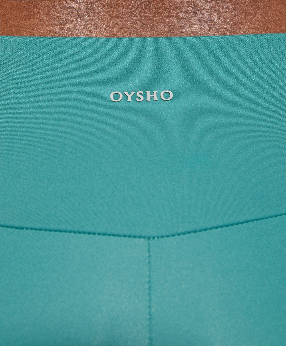 Oysho Comfortlux High-rise 25cm Cycle Leggings Türkiz | LXSGYU-213