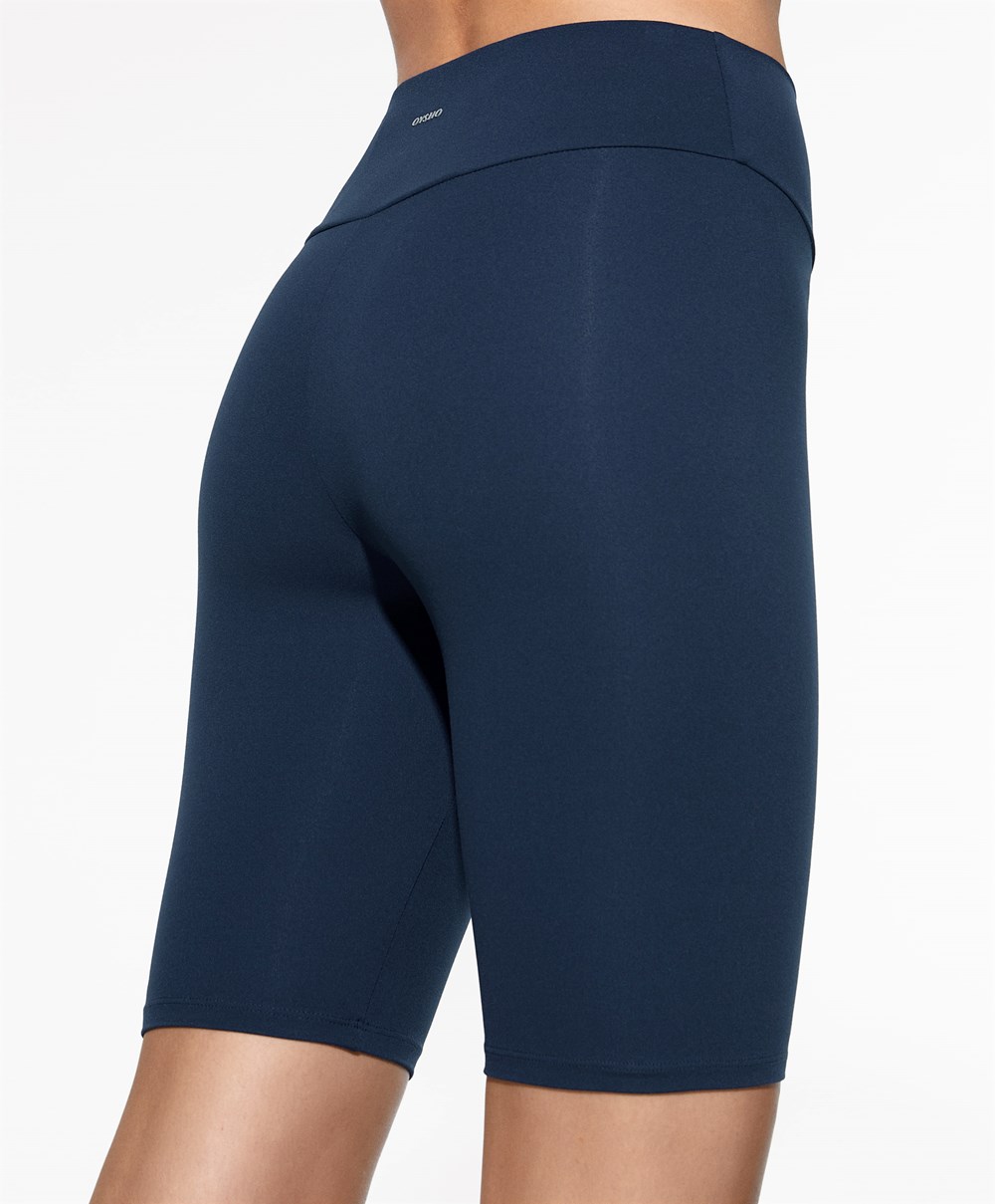 Oysho Comfortlux High-rise 25cm Cycle Leggings Sötétkék Kék | MWENFJ-378