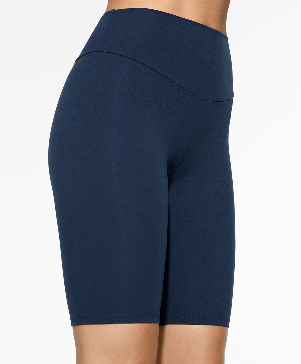 Oysho Comfortlux High-rise 25cm Cycle Leggings Sötétkék Kék | MWENFJ-378