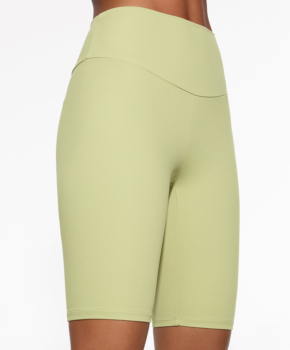 Oysho Comfortlux High-rise 25cm Cycle Leggings Zöld | NAGMBL-092