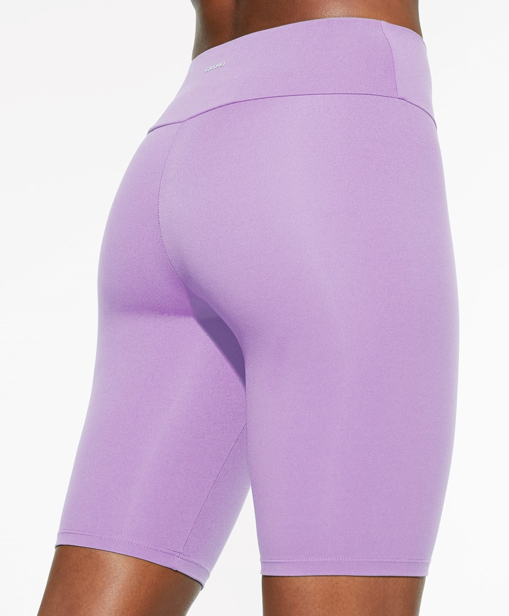 Oysho Comfortlux High-rise 25cm Cycle Leggings Mauve | USEFMA-630